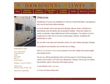Tablet Screenshot of bookbindersoflewes.co.uk